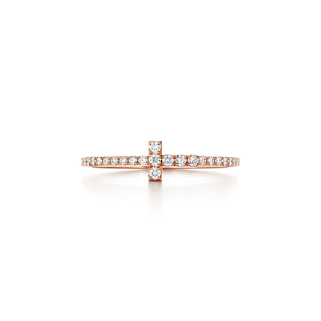 18K Tiffany Diamond Wire Ring