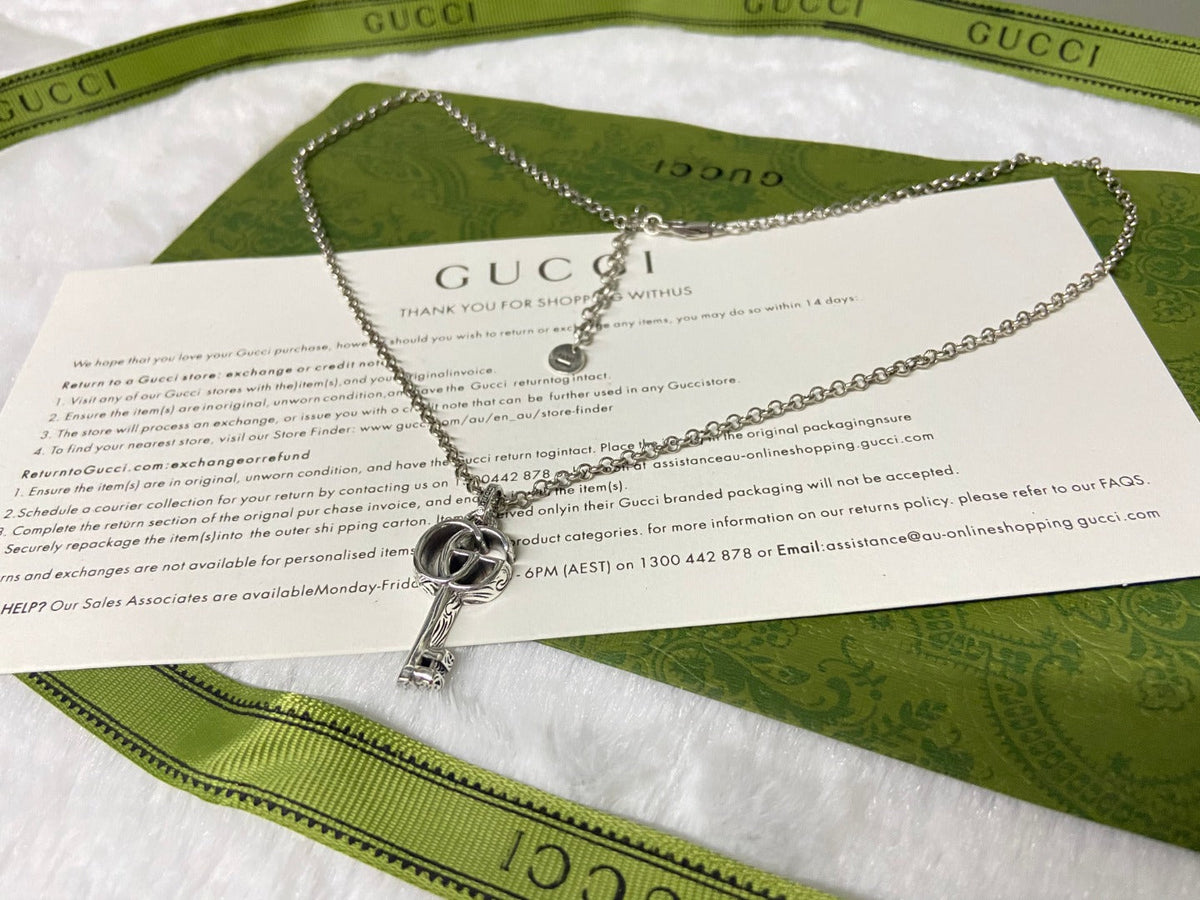 Double Gucci Key Necklace