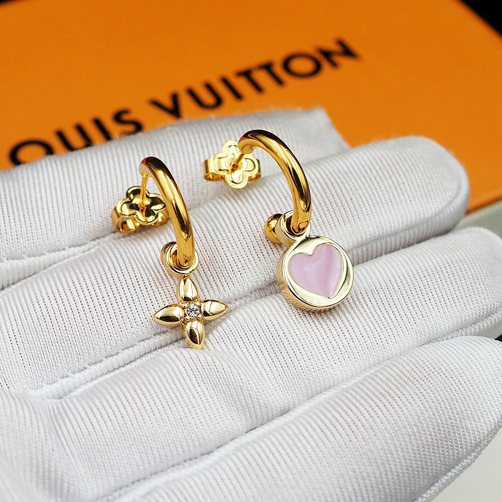 18K Louis Vuitton Iconic Heart Earrings
