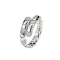 18K BVLGARI Serpenti Viper Pave Diamond Ring