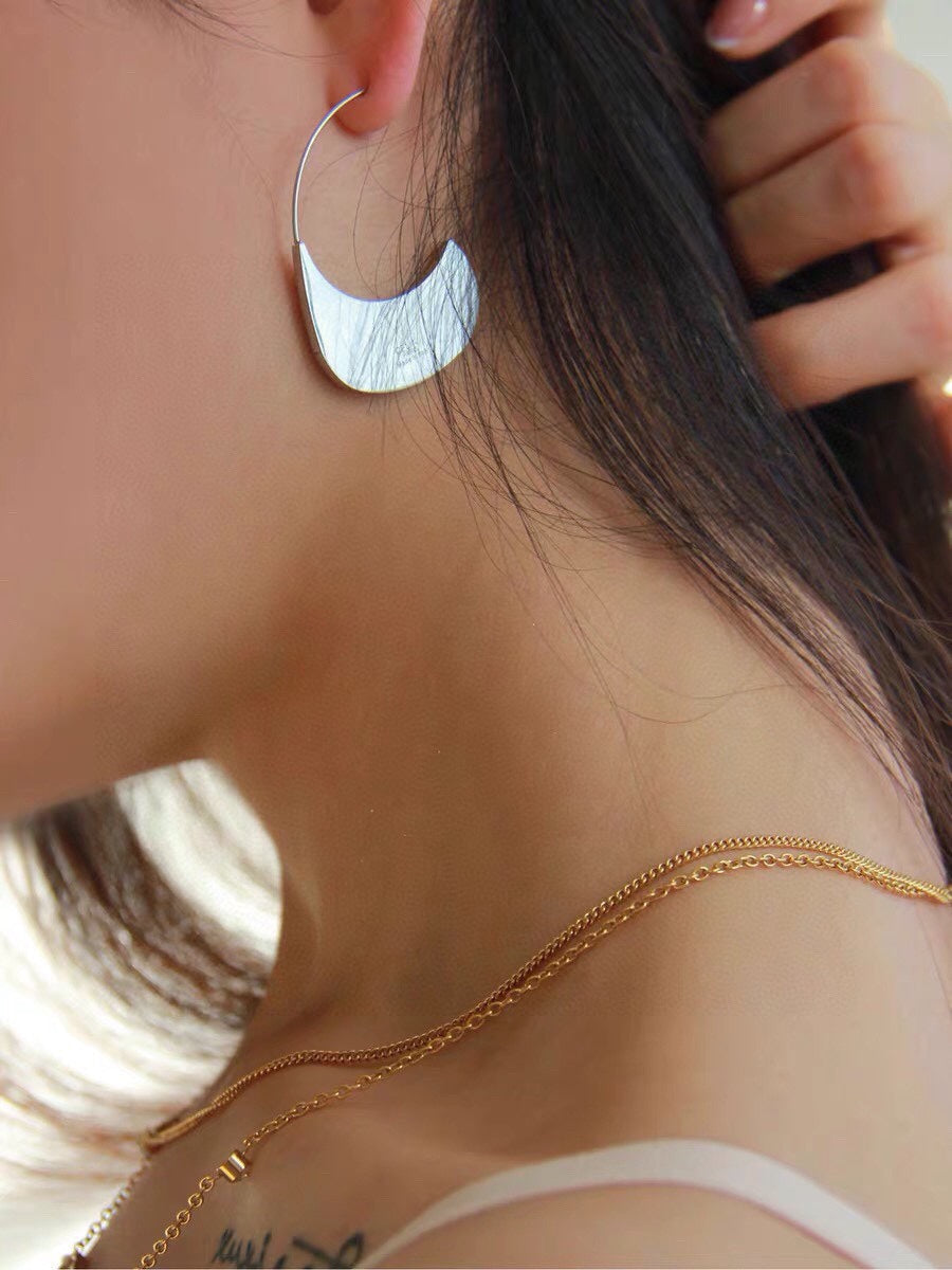 18K Celine Bag Pendant Earrings