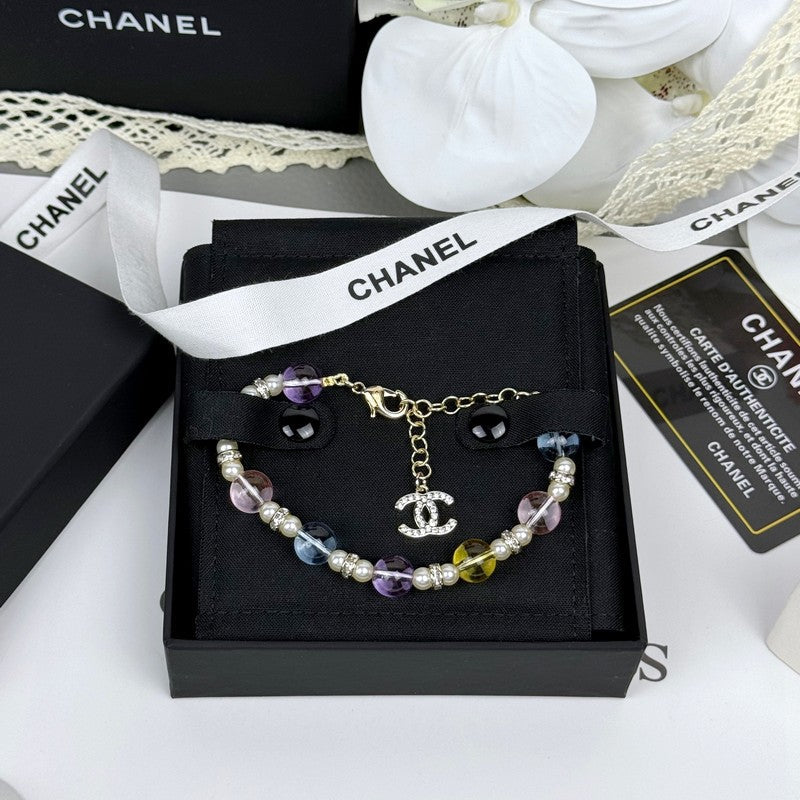 18K  Chanel 26C Color Crystal Bracelet