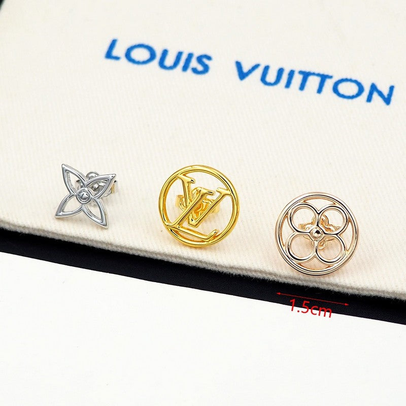 18K Louis Vuitton Lace Earrings