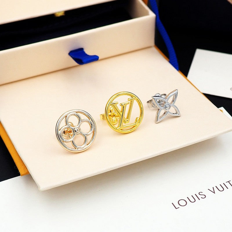 18K Louis Vuitton Lace Earrings